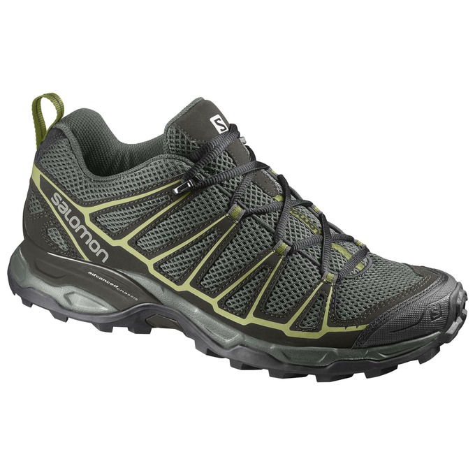 Salomon X ULTRA PRIME Zapatillas Trekking Hombre - Verde Oliva / Negras - Colombia (92760-ULMP)